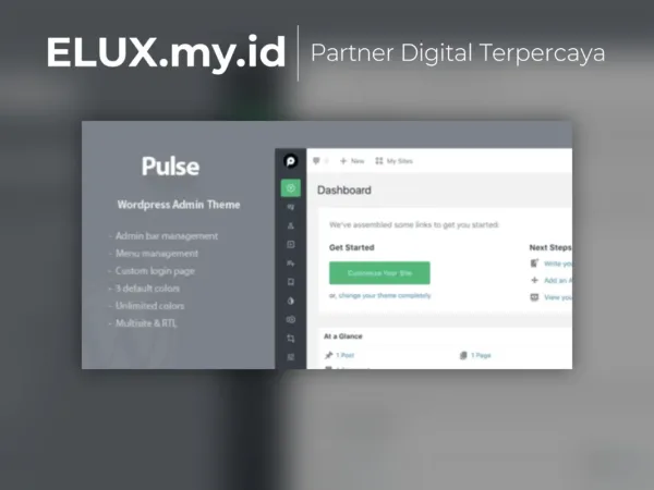 Jual Pulse WordPress Plugin Admin Theme