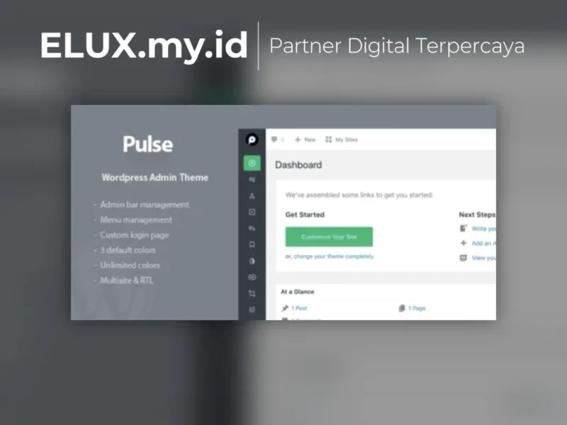Pulse WordPress Plugin Admin Theme Jual Pulse WordPress Plugin Admin Theme
