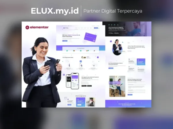Marketplace Theme, Plugin & Template WordPress Premium Jual Abang Digital Bank Financial Investment Elementor Template Kit Lifetime