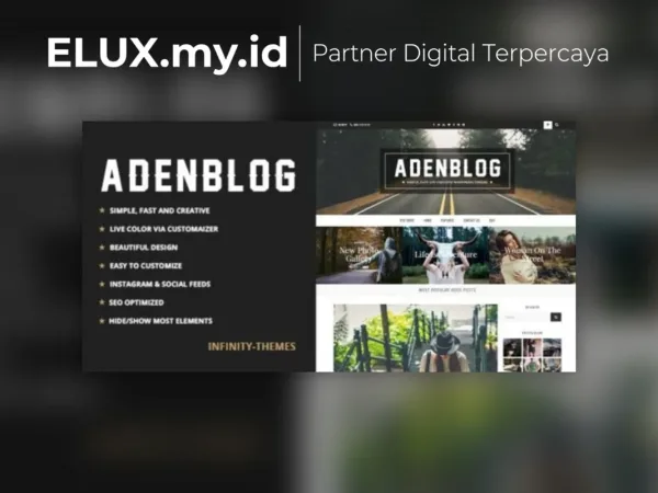 Lisensi Resmi Aden A Wordpress Blog Theme