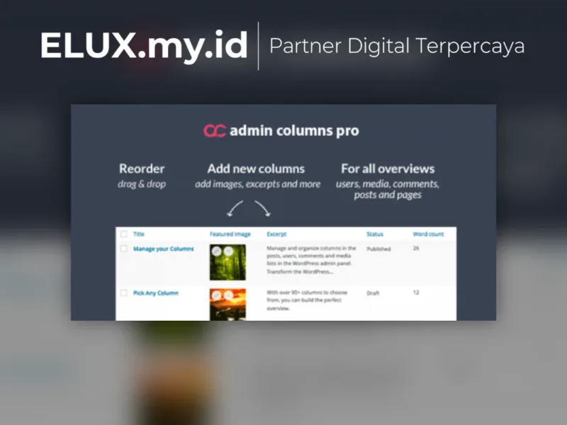 Admin Columns Pro Addons Wordpress Plugin Foto Asli Admin Columns Pro Addons Wordpress Plugin