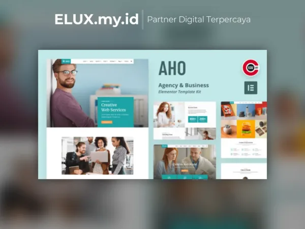 Lisensi Resmi Aho Agency Business Elementor Template Kit Lifetime Unlimited