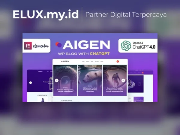 Detail Produk Aigen Ai Inspired Wordpress Blog Wordpress Theme