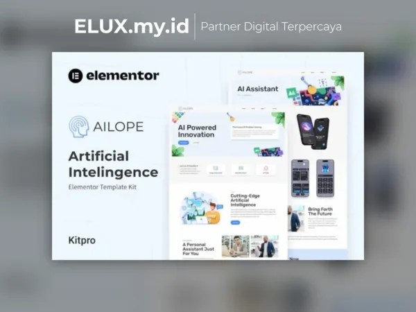 Foto Asli Ailope Artificial Intelligence Elementor Template Kit Lifetime