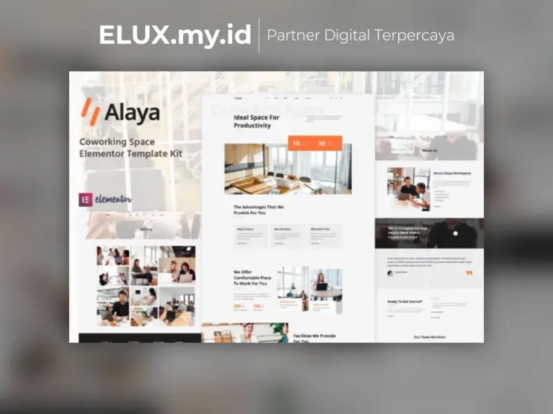 Alaya Coworking Space Elementor Template Kit Detail Produk Alaya Coworking Space Elementor Template Kit Lifetime Unlimited