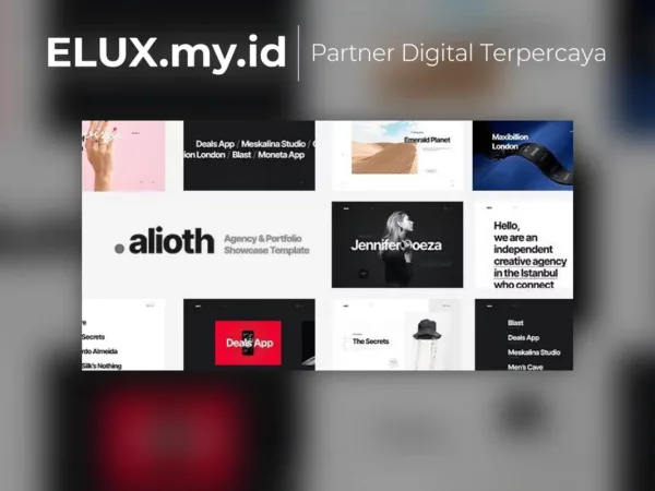 Detail Produk Alioth Agency Portfolio Showcase Wordpress Theme