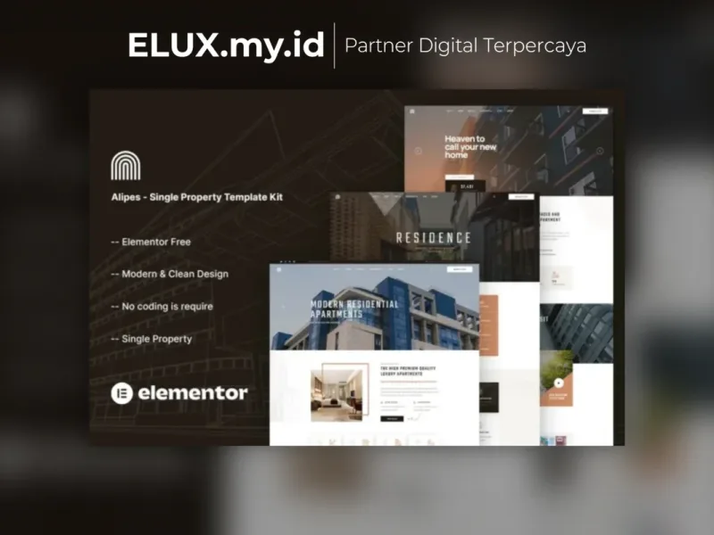 Alipes Single Property Elementor Template Kit Tampilan Alipes Single Property Elementor Template Kit Lifetime Unlimited Domain