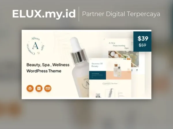 Lisensi Resmi Allora Beauty Spa Cosmetic Wordpress Theme