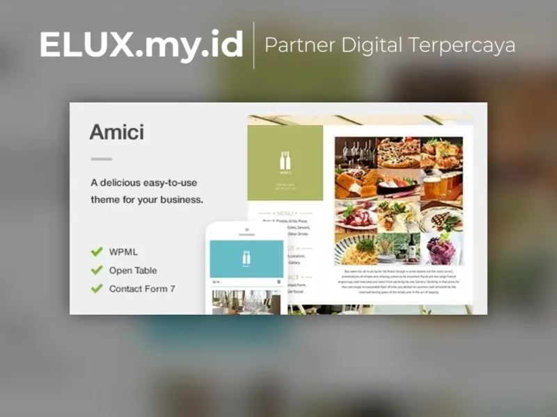 Foto Asli Amici A Flexible Responsive Restaurant Or Cafe Theme For Wordpress