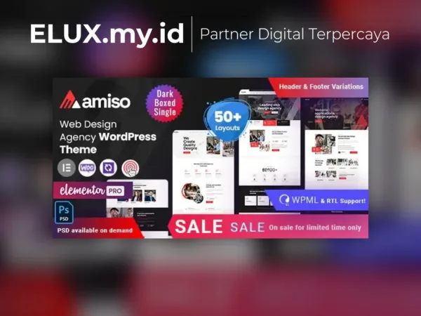 Foto Asli Amiso Agency Wordpress Theme