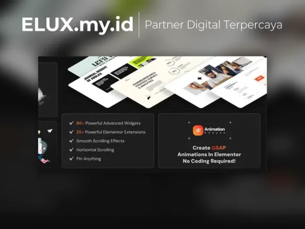 Lisensi Resmi Animation Addons For Elementor Pro Wordpress Plugin