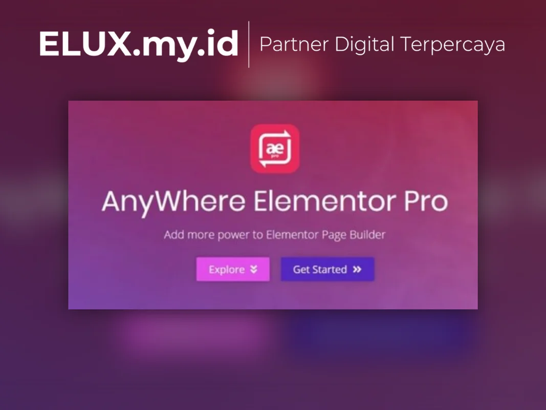 Marketplace Theme, Plugin & Template WordPress Premium Detail Produk Anywhere Elementor Pro WordPress Plugin