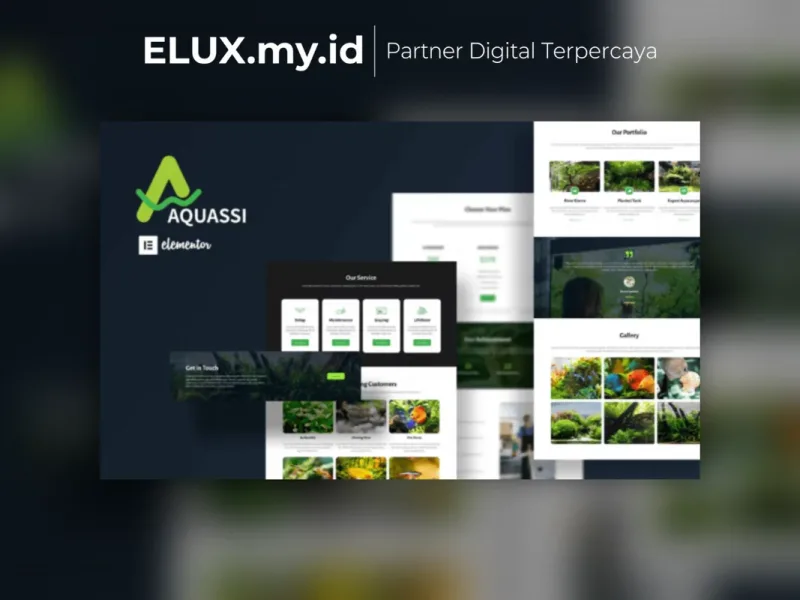 Aquassi Aquascape Shop Elementor Template Kit Tampilan Aquassi Aquascape Shop Elementor Template Kit Lifetime Unlimited Domain
