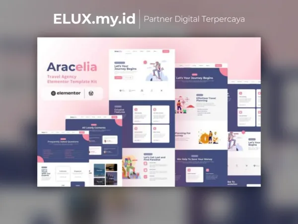 Foto Asli Aracelia Travel Agency Elementor Template Kit Lifetime Unlimited
