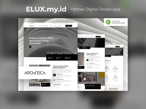 Detail Produk Architeca Architecture Agency Interior Design Elementor Template