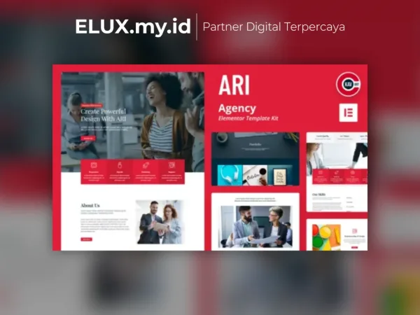 Jual Ari Agency Template Kit Lifetime Unlimited Domain