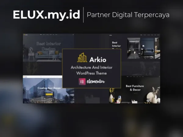 Tampilan Arkio Architecture Interior Wordpress Theme