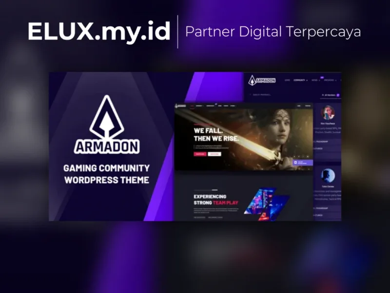 Armadon Gaming Community Wordpress Theme Detail Produk Armadon Gaming Community Wordpress Theme