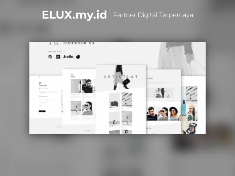 Foto Asli Artistant Creative Photography Portfolio Elementor Template Kit