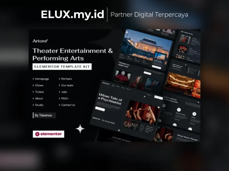 Artore Theater Entertainment Performing Arts Lisensi Resmi Artore Theater Entertainment Performing Arts Elementor Template