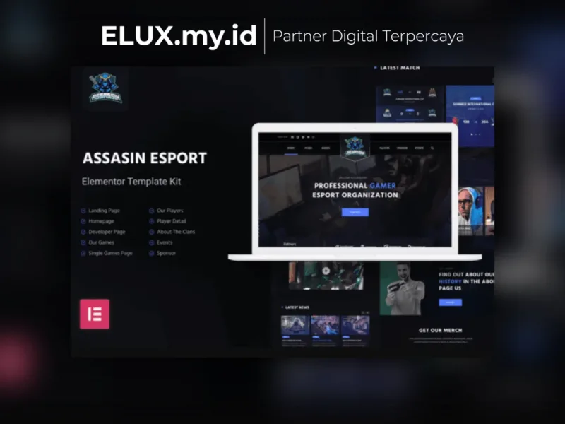 Assasin Esport Gaming Elementor Template Kit Foto Asli Assasin Esport Gaming Elementor Template Kit Lifetime Unlimited Domain