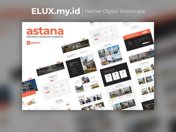 Jual Astana Real Estate Architecture Elementor Template Kit Lifetime Unlimited