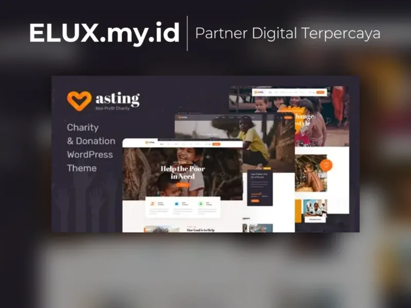 Foto Asli Asting Charity Donation Wordpress Theme