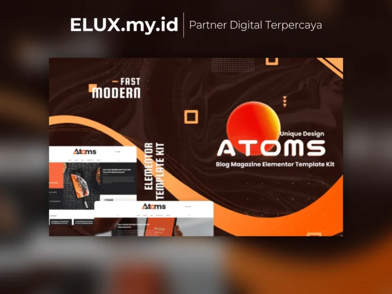 Atoms Blog Magazine Elementor Template Kit Tampilan Atoms Blog Magazine Elementor Template Kit Lifetime Unlimited Domain