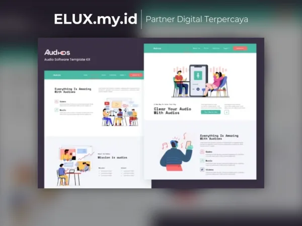 Lisensi Resmi Audios App Showcase Elementor Template Kit Lifetime Unlimited