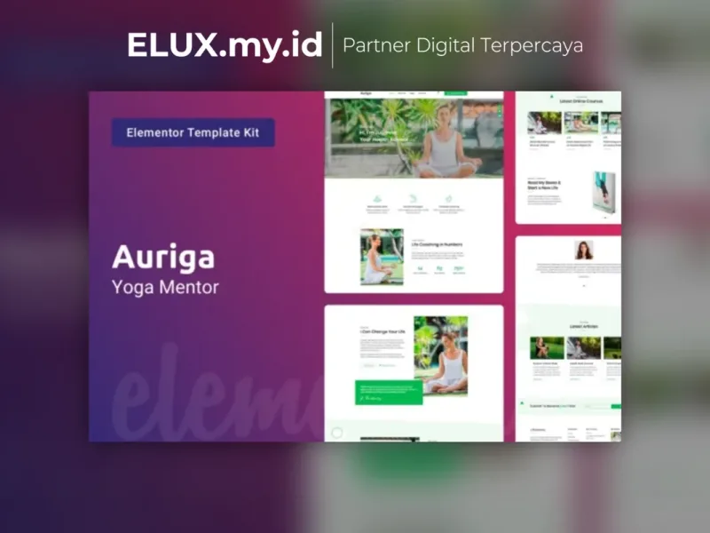 Auriga Health Coach Yoga Mentor Elementor Detail Produk Auriga Health Coach Yoga Mentor Elementor Template Kit Lifetime