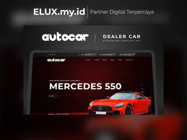 Lisensi Resmi Autocar Car Dealer Elementor Template Kit Lifetime Unlimited