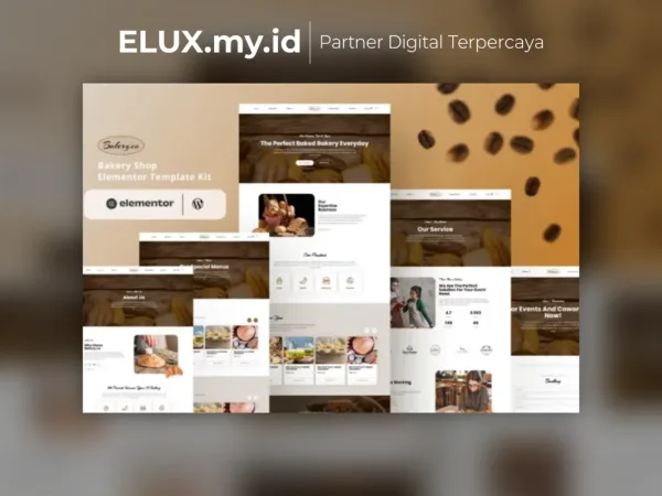 Detail Produk Bakery Co Bakery Shop Elementor Template Kit Lifetime Unlimited