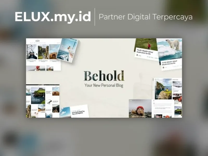 Foto Asli Behold Personal Blog Wordpress Theme