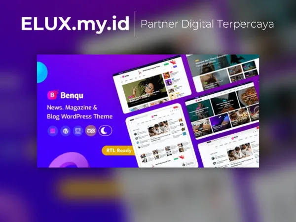 Detail Produk Benqu Elementor Newspaper Magazine Wordpress Theme