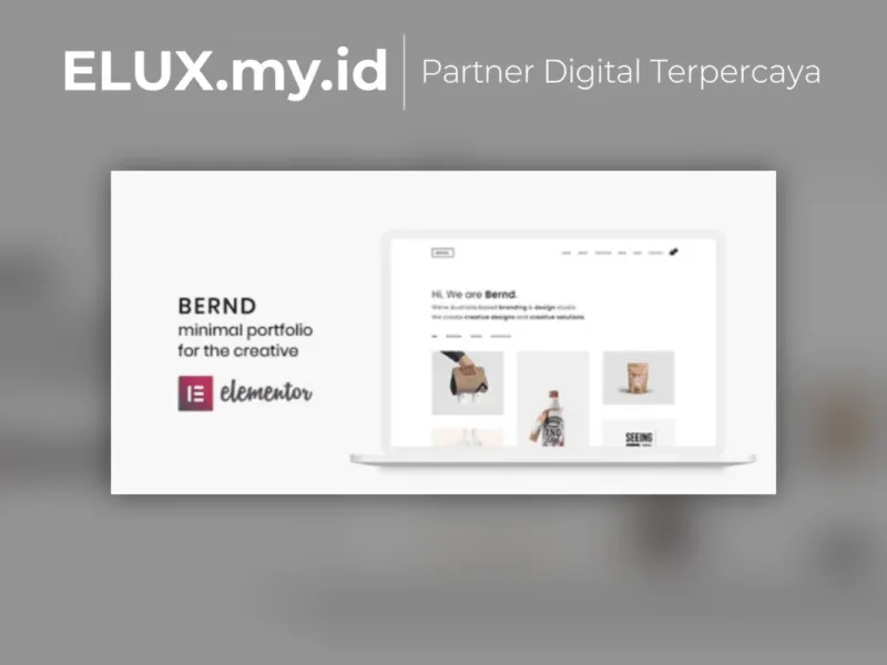 Bernd Minimal Wordpress Portfolio Theme Detail Produk Bernd Minimal Wordpress Portfolio Theme