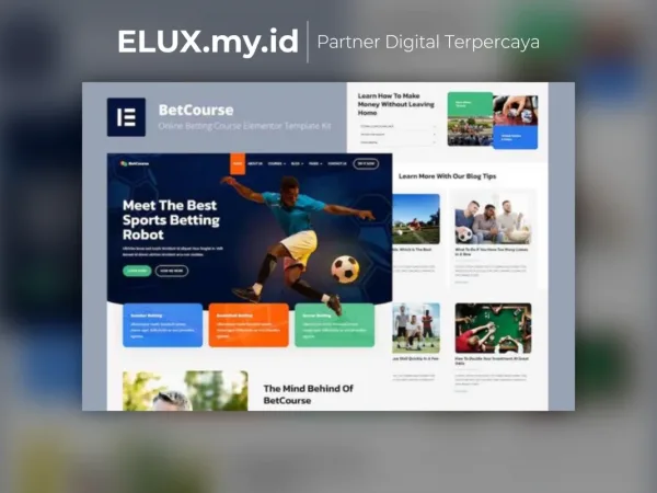 Detail Produk Betcourse Sports Betting And Prediction Course Elementor Template
