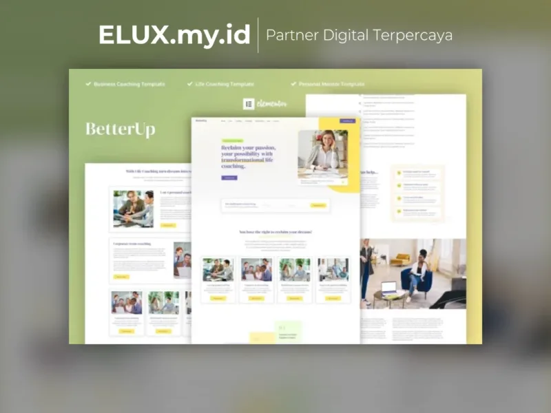 Betterup Business Coaching Mentor Elementor Pro Lisensi Resmi Betterup Business Coaching Mentor Elementor Pro Template Kit