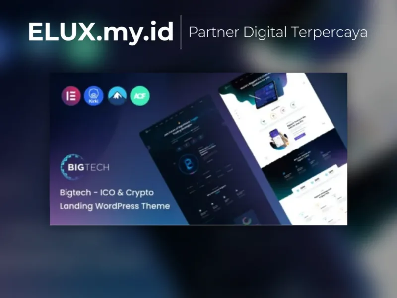 Jual Bigtech Ico Crypto Landing Wordpress Theme