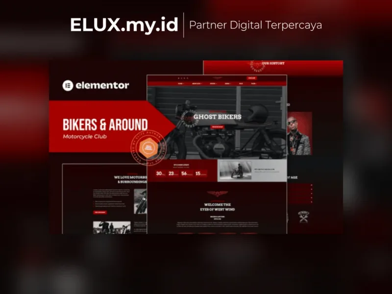 Bikers Around Motorcycle Club Elementor Template Tampilan Bikers Around Motorcycle Club Elementor Template Kit Lifetime