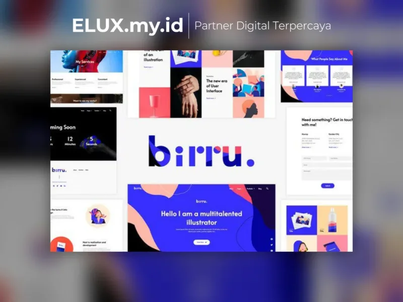 Birru Simple Portfolio Elementor Template Kit Foto Asli Birru Simple Portfolio Elementor Template Kit Lifetime Unlimited