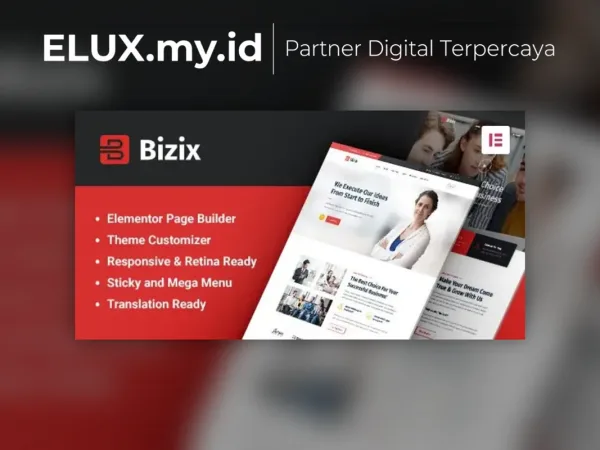 Tampilan Bizix Corporate And Business Wordpress Theme