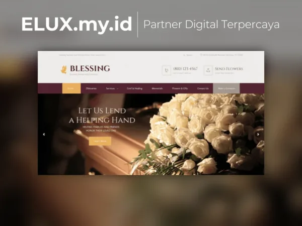 Jual Blessing Funeral Home Services Cremation Parlor Wordpress Theme