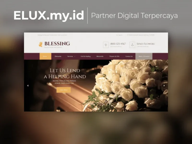 Jual Blessing Funeral Home Services Cremation Parlor Wordpress Theme