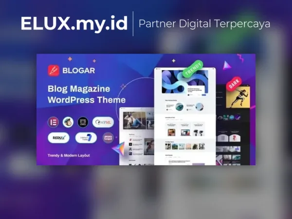 Tampilan Blogar Blog Wordpress Theme
