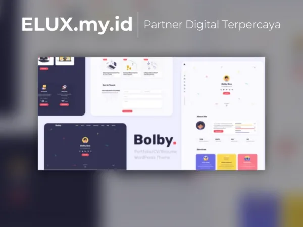 Detail Produk Bolby Portfolio Cv Resume Wordpress Theme