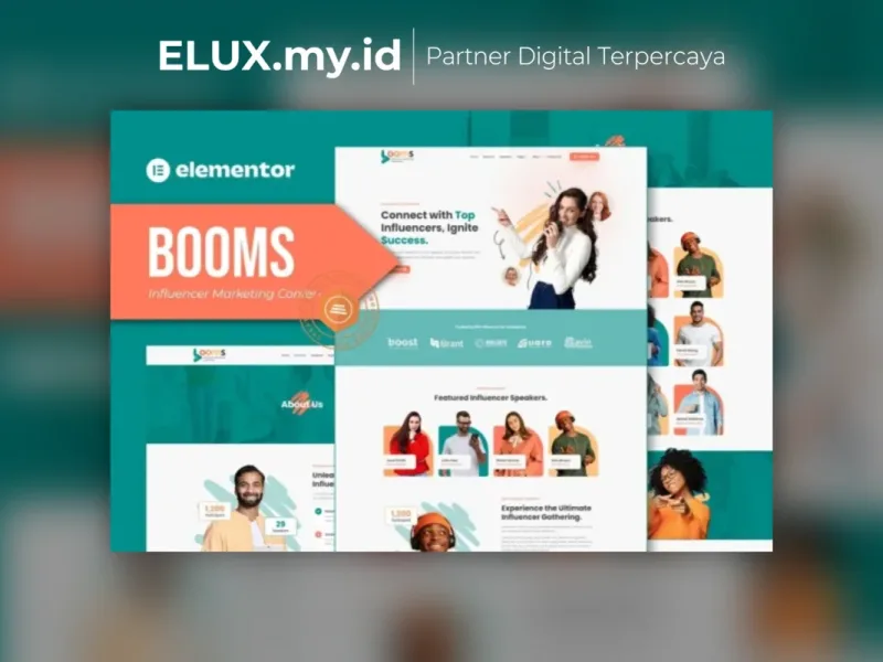 Booms Influencer Marketing Conference Elementor Jual Booms Influencer Marketing Conference Elementor Template Kit Lifetime