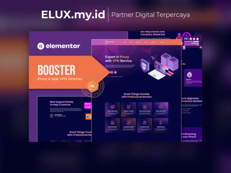 Booster Proxy App Vpn Service Elementor Template Tampilan Booster Proxy App Vpn Service Elementor Template Kit Lifetime