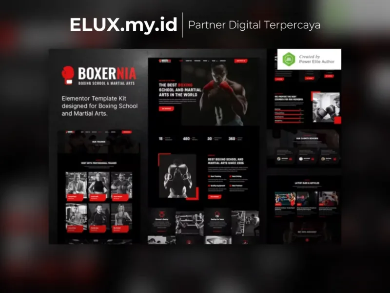 Boxen Boxing School Martial Arts Elementor Tampilan Boxen Boxing School Martial Arts Elementor Template Kit Lifetime