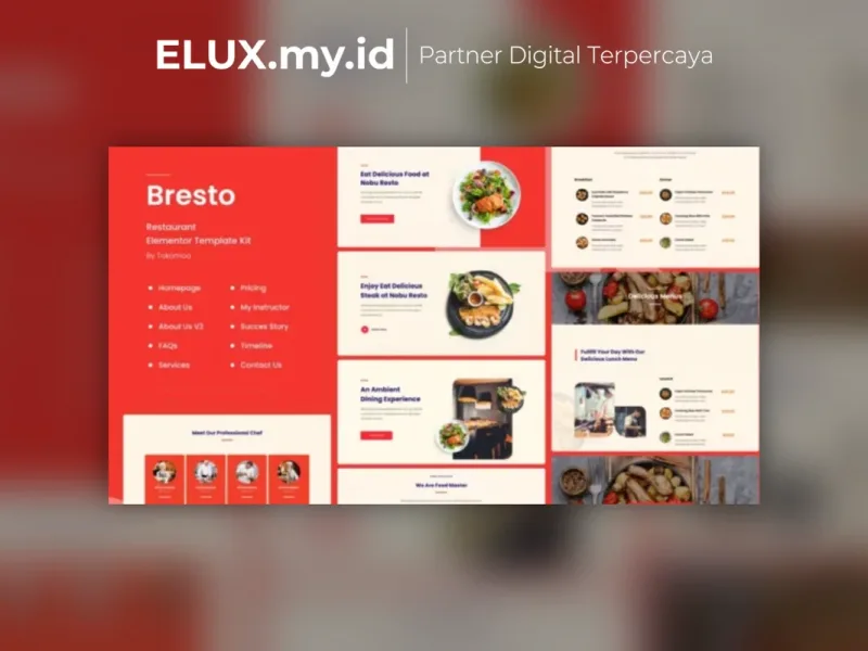 Bresto Restaurant Cafe Food Elementor Template Lisensi Resmi Bresto Restaurant Cafe Food Elementor Template Kit Lifetime