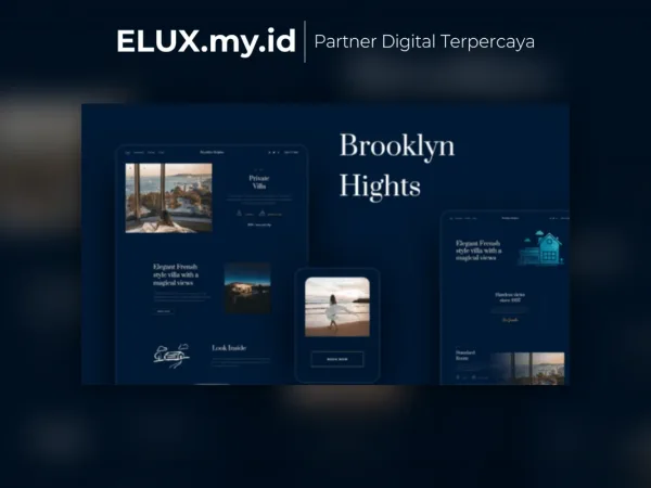 Detail Produk Brooklyn Heights Private Villa Hotel Elementor Template Kit